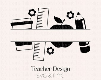 SVG personalizado para docentes: Plantilla PNG de nombre de docente (descarga digital)