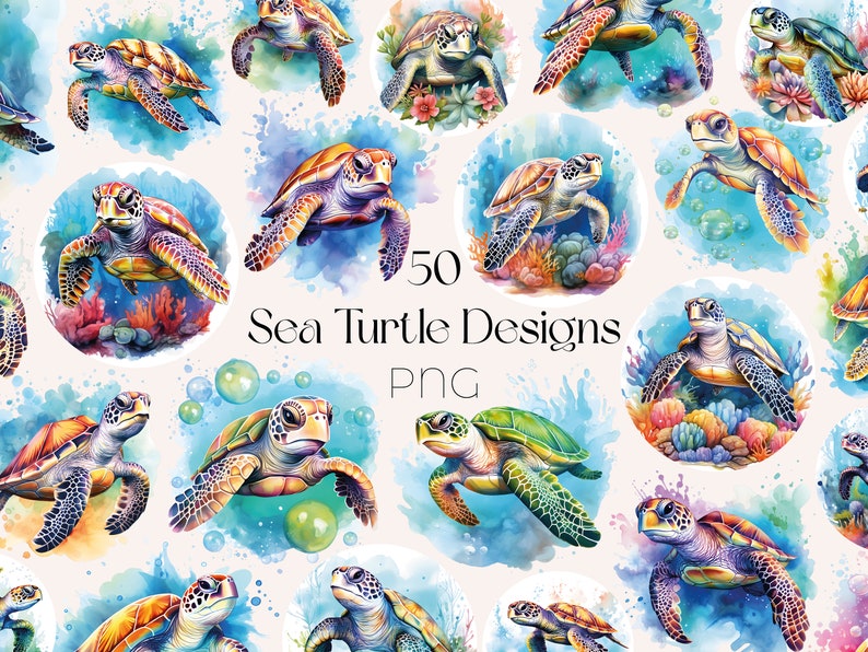 Watercolor Sea Turtle Clipart Floral Sea Turtle PNG Sea Clipart Ocean Animal PNG Tortoise Clipart Ocean Turtle PNG Watercolor Sea Turtle png

This is a Digital Product that includes a bundle of 50 Watercolor Sea Turtle Clipart designs.