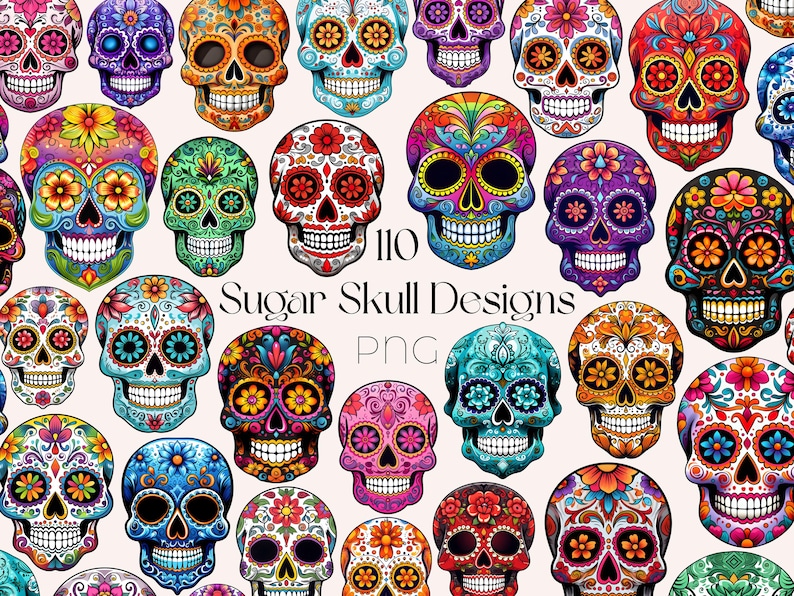 Sugar Skull SVG Bundle Mexican Sugar Skull Clipart Floral Sugar Skull SVG Day Of The Dead PNG Sugar Skull svg Dia De Los Muertos Clipart svg

This is a Digital Product that includes a bundle of 360 Sugar Skull SVG & Sugar Skull PNG designs.