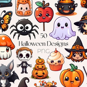 Pastel Halloween Clipart Fofo Aquarela Halloween Clipart Pacote Fofo Pastel Halloween Clipart Halloween PNG Pacote Fofo Halloween PNG