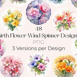 Bouquet de fleurs pour le mois de naissance, girouette PNG, aquarelle pour le mois de naissance, fleur pour le mois de naissance, PNG