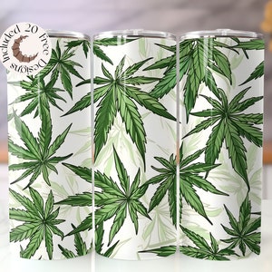 Weed Blatt Becher Wrap 420 Becher Wrap Cannabis Becher Wrap Unkraut Becher Wrap Marihuana Becher Wrap Stoner Geschenke Digital Seamless Tumbler
