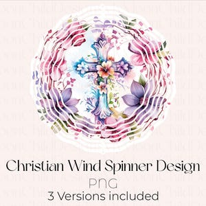 Floral croix vent essoreuse sublimation croix vent essoreuse PNG fichier de sublimation croix fleurs vent essoreuse PNG téléchargement numérique des cliparts