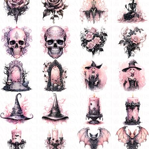 Pastel Halloween Clipart Pastelloween Clipart PNG Bundle Halloween Clip Art Commercial Use Clipart Watercolor Halloween PNG Pastel Goth File

This is a Digital Product that includes a bundle of 60 Pastel Halloween Clipart Watercolor designs.