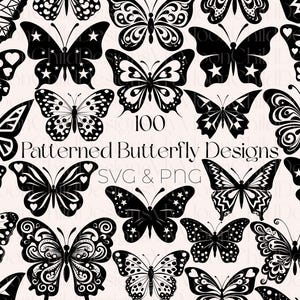 Vlinder SVG bundel schattige vlinder clipart abstracte vlinder PNG vlinder Cricut gesneden bestand vlinder clip art vlinder sublimatiebestand