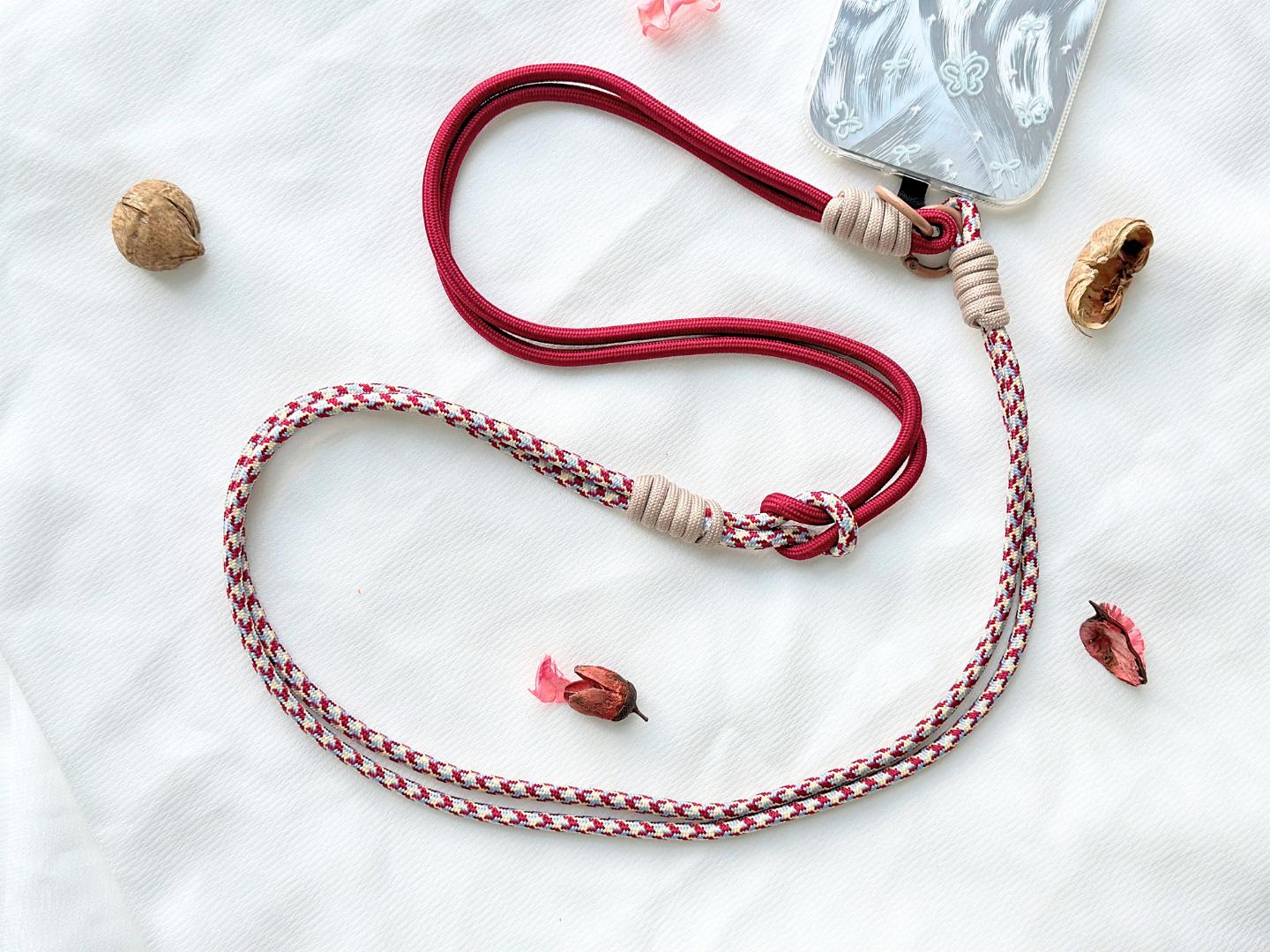 Handmade Rope Crossbody Phone Strap: Vibrant Color Block Design - Etsy