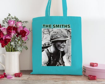 Bolsa de mano con estampado de una sola cara de The Smiths Rock Band Meat is Murder T256