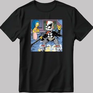 The Simpsons, Bart Simpson drawing Short Sleeve White-Black Men&#39;s / Women&#39;s T Shirt L322