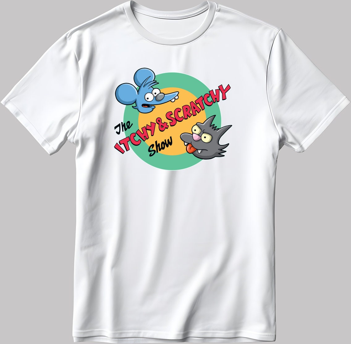 Itchy Scratchy Shirt - Etsy Itchy Scratchy Shirt - Etsy