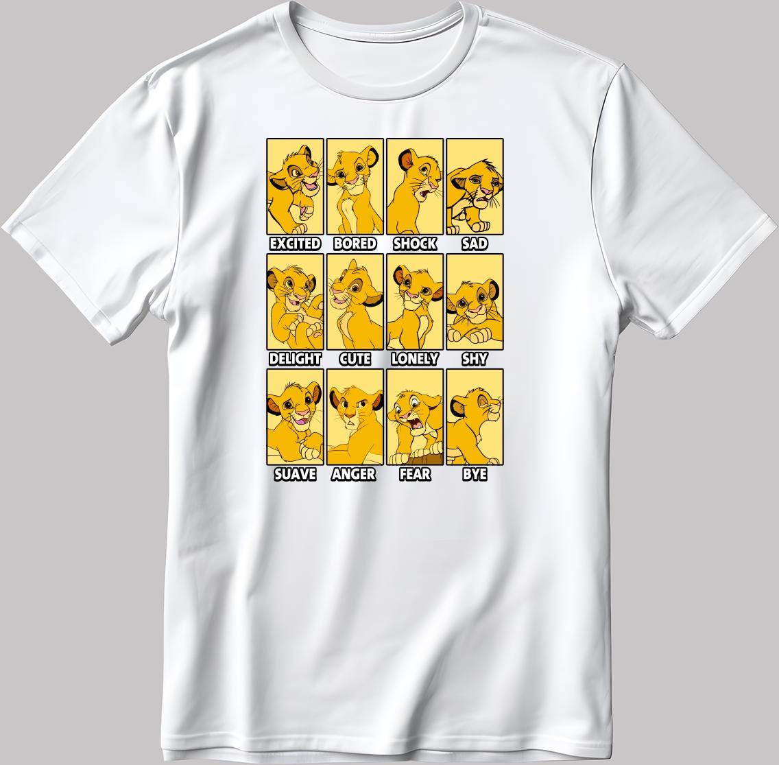 メンズウェア SIMBA Simba Moods Short Sleeve White-black Men's / Women's T Shirt C569