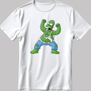 The Simpsons, Homer simpson drawing Short Sleeve White-Black Men&#39;s / Women&#39;s T Shirt L306