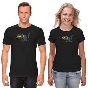 The Simpsons,Homer,Marge,Bart,Lisa Figure, Short Sleeve White-Black Men&#39;s / Women&#39;s T Shirt L054