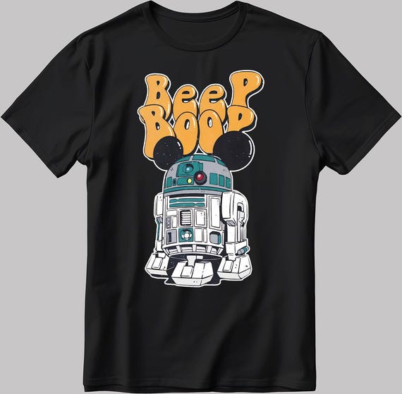 Disney Star Wars R2D2 'beep Boop' T-shirt DE32 - Etsy