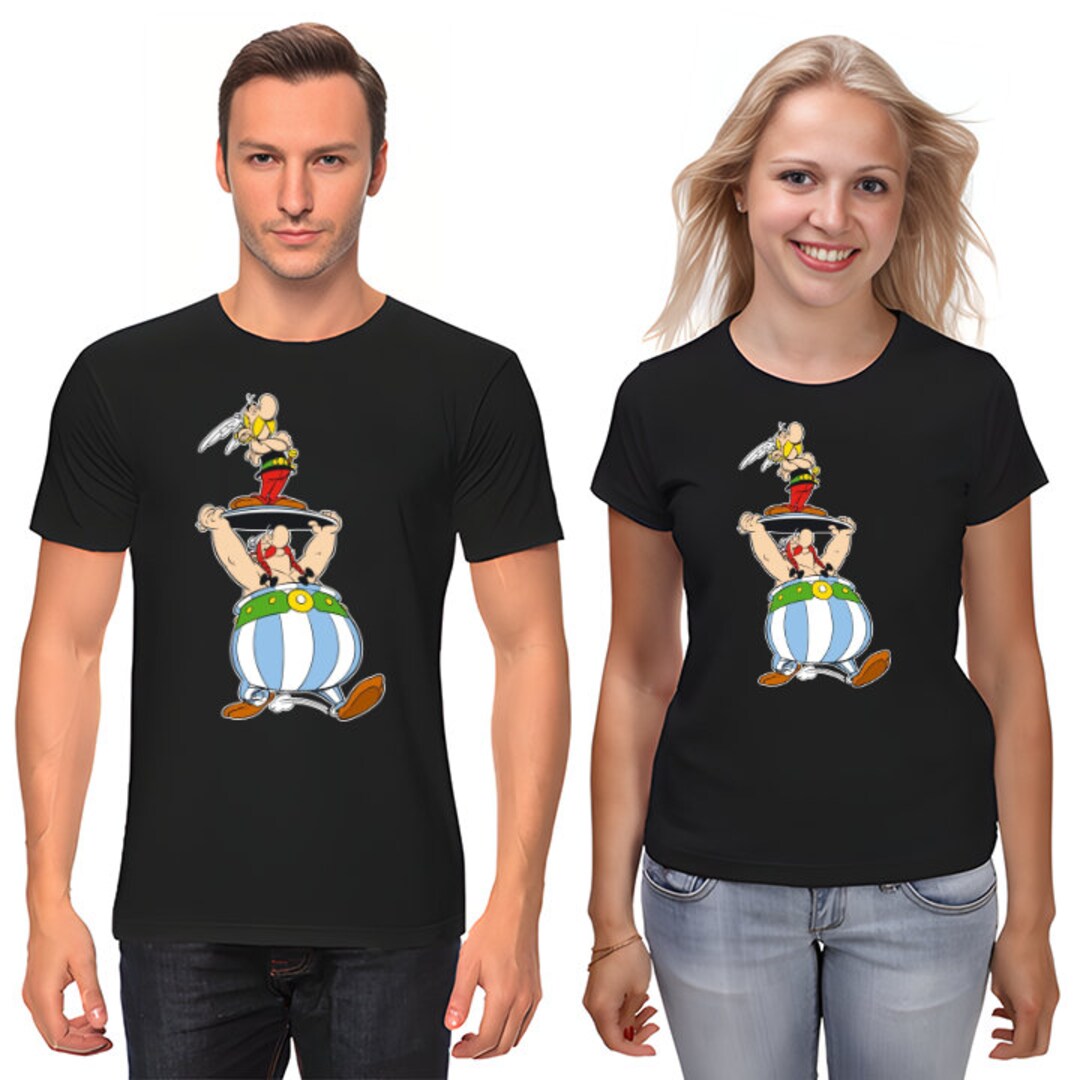 T-shirt Adulte Asterix 'GAULS TOGETHER' - Gris Chiné - Taille XL
