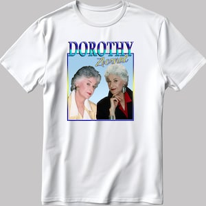 Dorothy Zbornak ,The Golden Girls, Short Sleeve White-Black Men&#39;s / Women&#39;s T Shirt G300