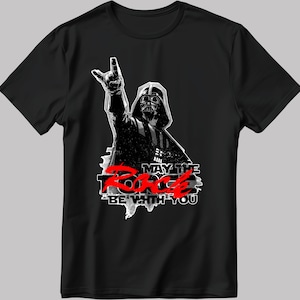 Star Wars Darth Vader Rock On T-Shirt: May The Force Be With You