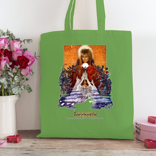 Trevco Labyrinth Movie Poster single side printing Tote bag G517