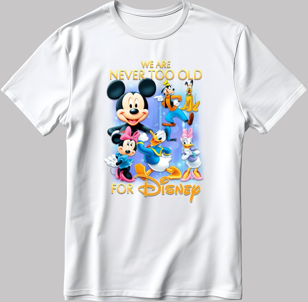 Disney Mickey's Friends Short Sleeve White-black Men's / Women's T