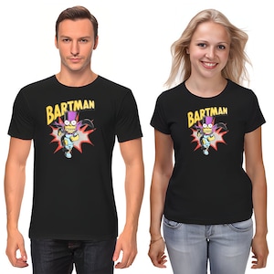 The Simpsons,Homer,Marge,Bart,Lisa Figure, Short Sleeve White-Black Men&#39;s / Women&#39;s T Shirt F263