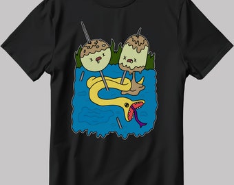 プリンセス・バブルガムのロック レディース 半袖 ホワイト-ブラック メンズ/レディース Tシャツ E120