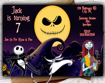 Editable Nightmare Birthday Party Invite, Instant Download, Editable Template