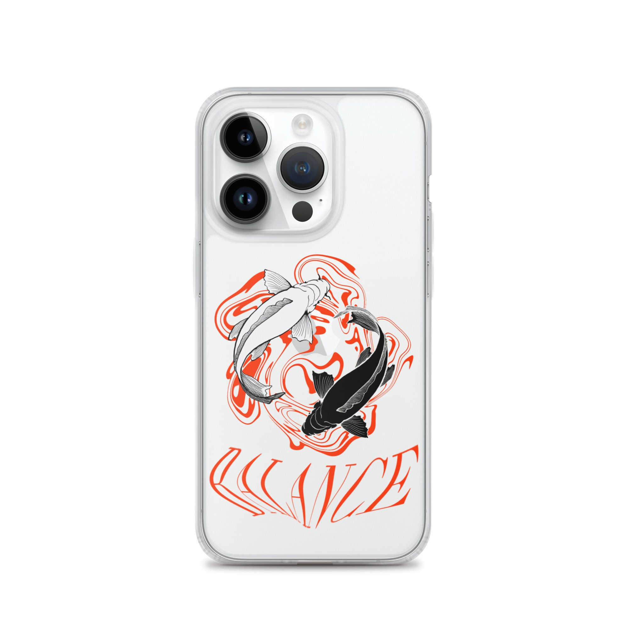 Amazon.com: AYYSHULAN Black White Cute Fish Phone Charm