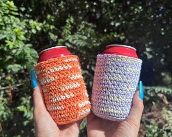 Pastel Halloween Crochet Cotton Can Cozies (Set Of 2)