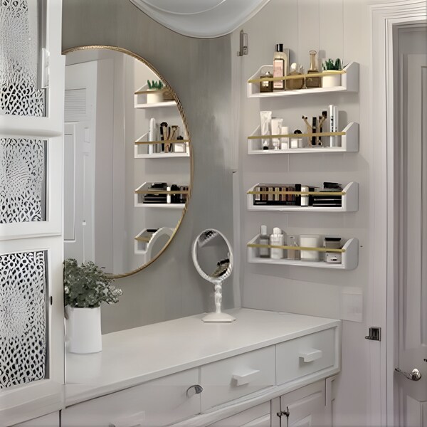 Floating Shelf With Railing Floating Shelves With Rail - Etsy