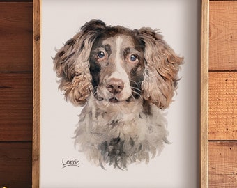 Custom Dog Portrait | Hand-Painted Pet Memorial Keepsake