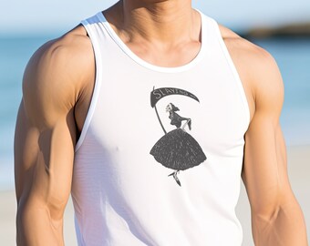 HALLOWEEN GRIM REAPER T, Skeleton Tank, Funny Halloween Tank Top, Cute Halloween Shirt, Halloween Party Tank, Gothic, Halloween Costume