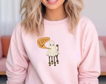 FELPA DOG MOM, maglione per barboncino, felpa con cane di Halloween unisex, cane fantasma, Halloween divertente, amante dei barboncini, regalo, papà cane spettrale