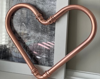 Copper Pipe Heart