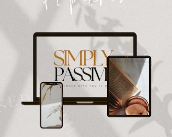 Simply Passive Digital Marketing Course, Master Resell Rights, Faceless Marketing, Digital Product Guide, MRR, PLR