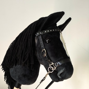 Hobby Horse BLACK with a spot (stripe) A4