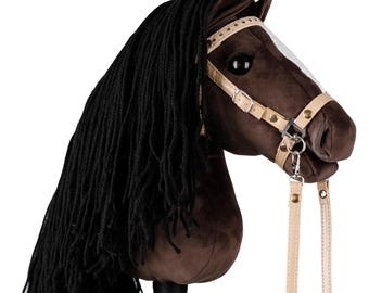 Hobby horse Golden Brown LUSITANO BLACK with a spot A4