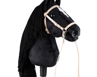 Hobby horse BLACK with a spot A3 (stripe)
