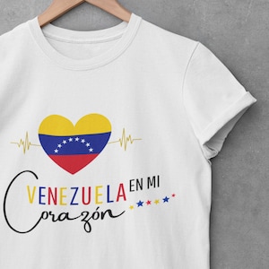 T-Shirt frei Venezuela, T-Shirts Venezuela, Venezuela Freiheit, bis zum Ende, Maria Corina, Venezuela Ich liebe Dich, Venezuela Flagge