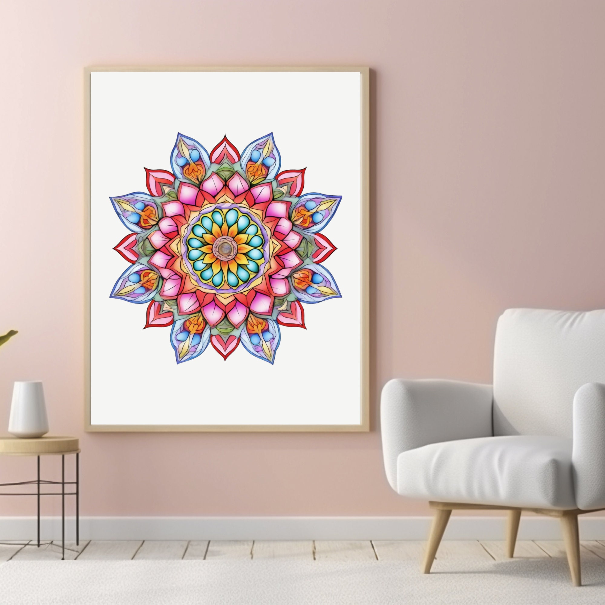 Mandala Printable Digital Poster - Etsy