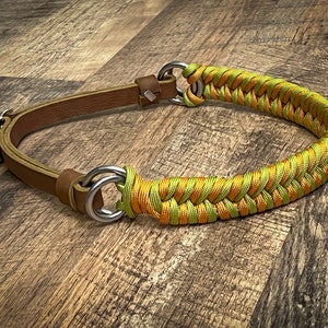 Paracord/Leather Bitless Bridle Noseband
