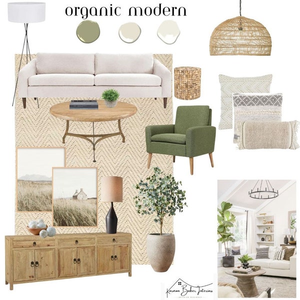 Organic Modern Mood Board