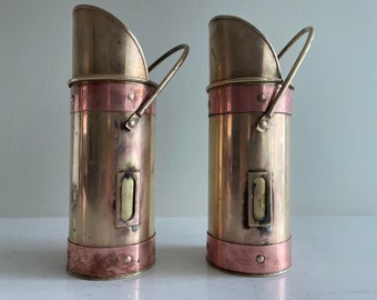 Brass & Copper vintage match holder