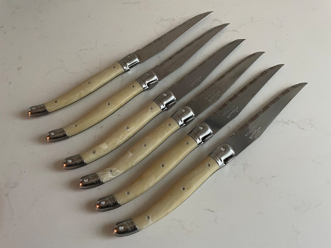 Genuine Laguiole Inox France Set of 6 Steak Knives Etsy