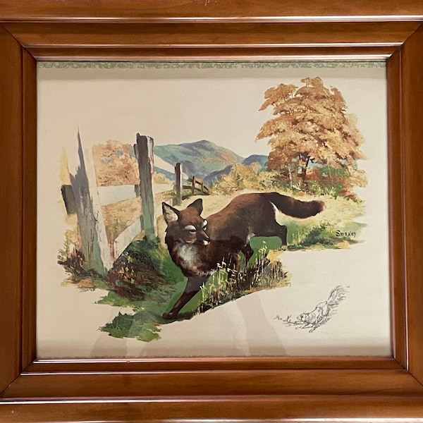 Fred Sweney vintage maple framed print