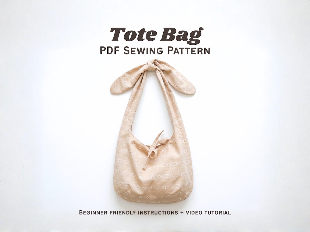 Tote Bag Sewing Pattern | 2 Sizes, Beginner-friendly PDF Download - Etsy