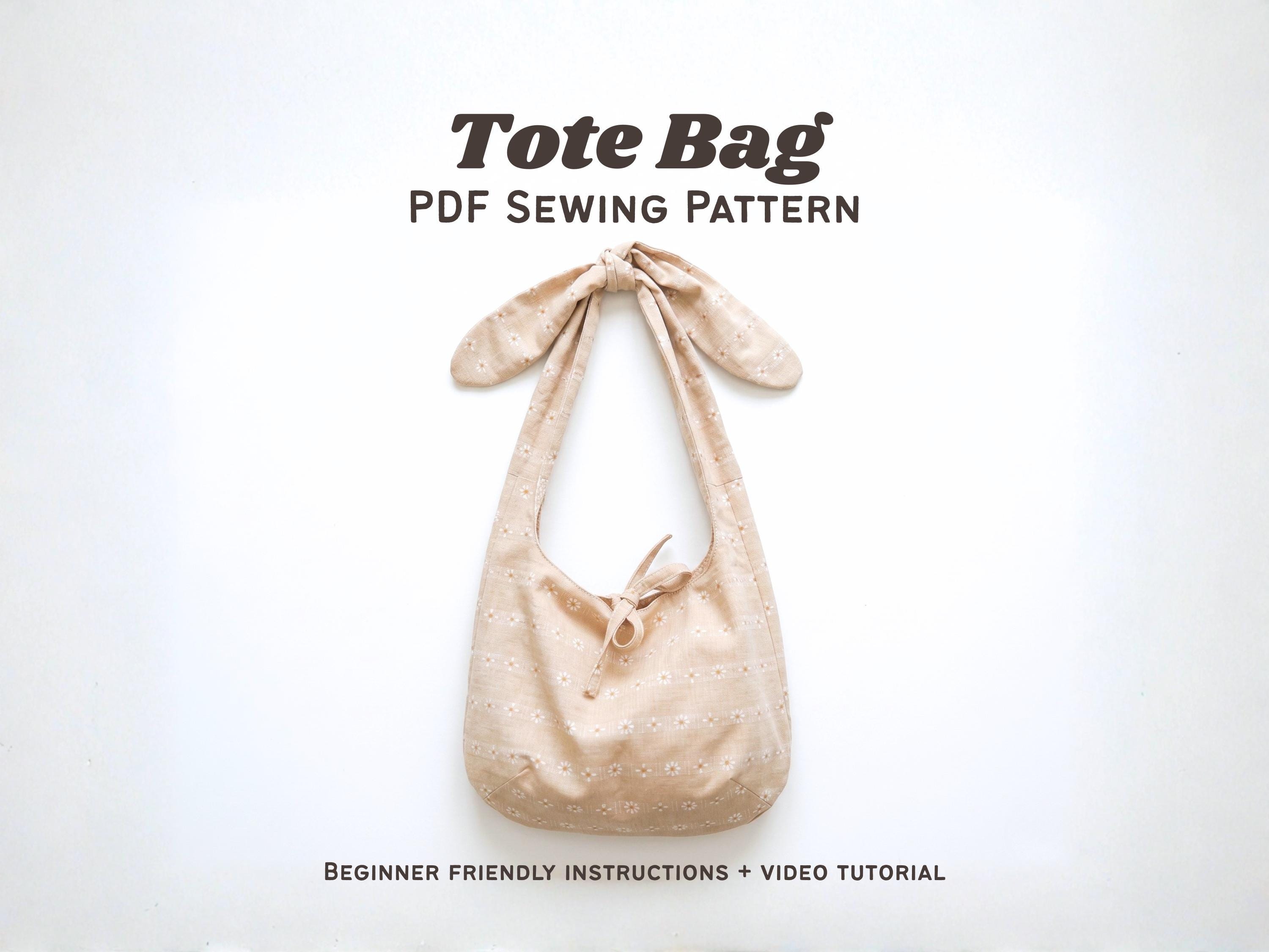Tote Bag Sewing Pattern | 2 Sizes, Beginner-friendly PDF Download - Etsy