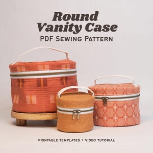 Naaipatroon Juliette toilettas met videotutorial - 3 maten