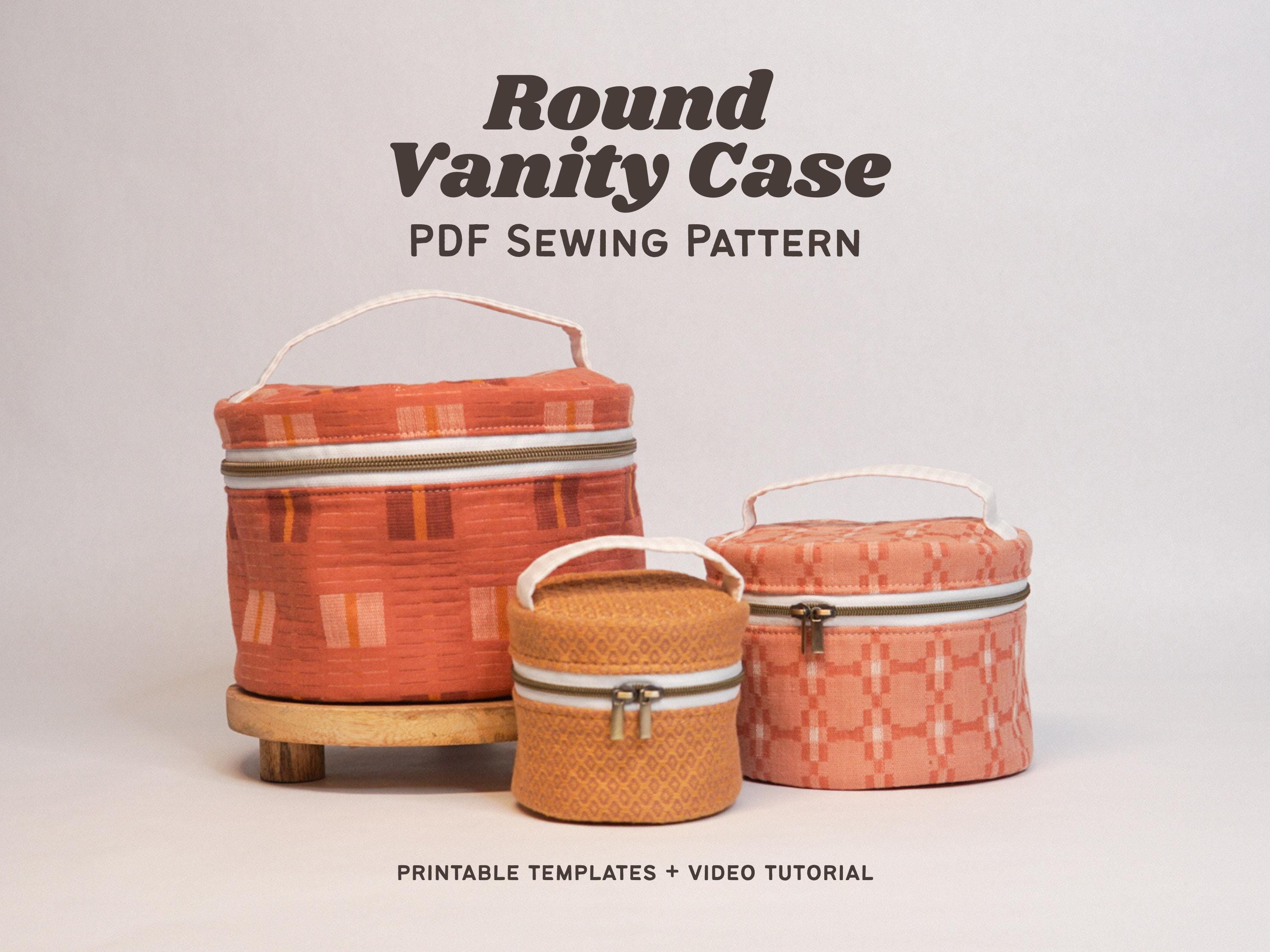 Juliette Vanity Bag Sewing Pattern With Video Tutorial - 3 Sizes - Etsy