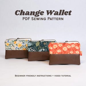 Minimalist Zipper Wallet Sewing Pattern | Beginner-Friendly PDF