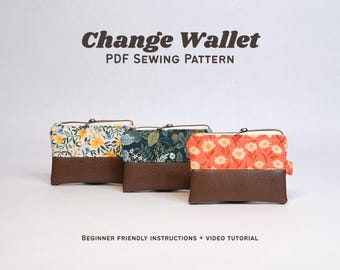 Minimalist Zipper Wallet Sewing Pattern | Beginner-Friendly PDF