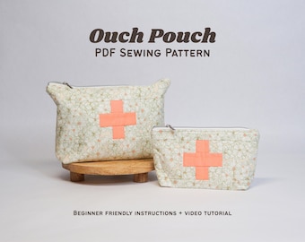 First Aid Bag PDF Sewing Pattern | Ouch Pouch | Beginner-Friendly Tutorial | Emergency Kit
